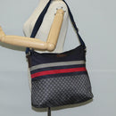 GUCCI Shoulder Bag Nylon Navy Silver 270410 Auth bs26783-23
