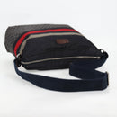 GUCCI Shoulder Bag Nylon Navy Silver 270410 Auth bs26783-7