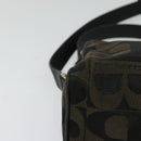 Burberrys Nova Check Shoulder Bag Canvas Brown Gold Auth bs26786-9