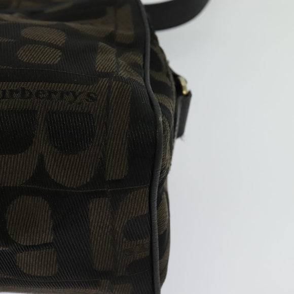 Burberrys Nova Check Shoulder Bag Canvas Brown Gold Auth bs26786