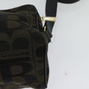 Burberrys Nova Check Shoulder Bag Canvas Brown Gold Auth bs26786-16