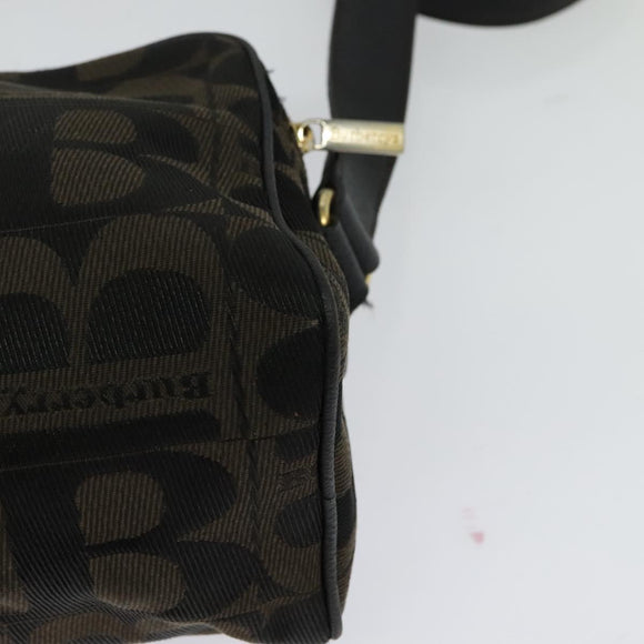 Burberrys Nova Check Shoulder Bag Canvas Brown Gold Auth bs26786