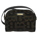 Burberrys Nova Check Shoulder Bag Canvas Brown Gold Auth bs26786-13