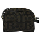 Burberrys Nova Check Shoulder Bag Canvas Brown Gold Auth bs26786-2