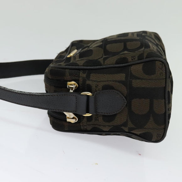 Burberrys Nova Check Shoulder Bag Canvas Brown Gold Auth bs26786