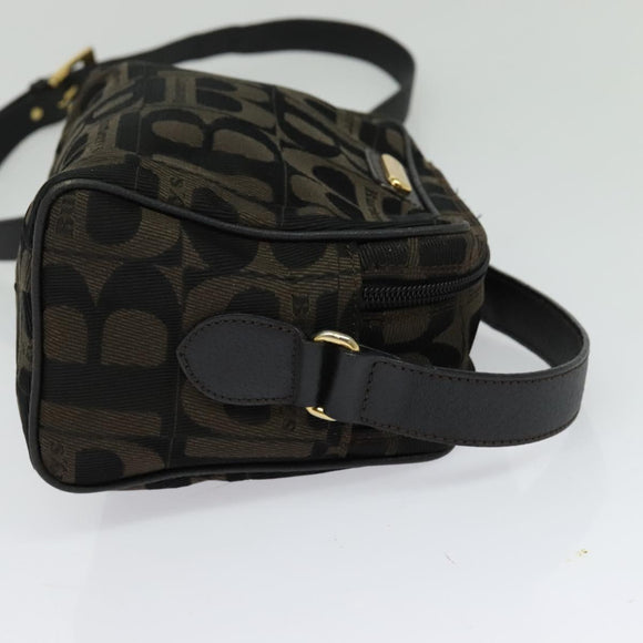 Burberrys Nova Check Shoulder Bag Canvas Brown Gold Auth bs26786