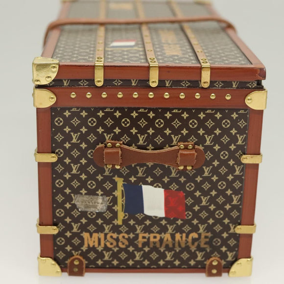 LOUIS VUITTON Miss France Paper Weight Brown M99408 LV Auth bs26787