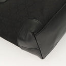 GUCCI GG Canvas Hand Bag Black Gold 002 1119 Auth bs26789-12