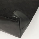 GUCCI GG Canvas Hand Bag Black Gold 002 1119 Auth bs26789-13