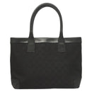 GUCCI GG Canvas Hand Bag Black Gold 002 1119 Auth bs26789-2