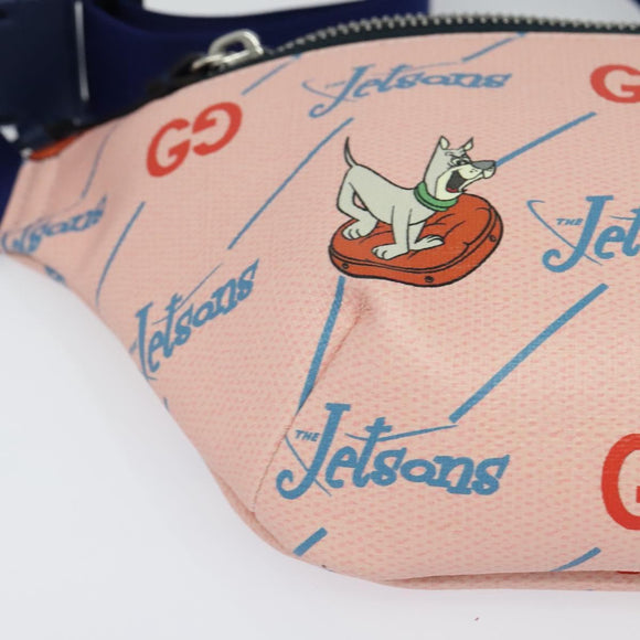 GUCCI THE Jetsons Children's Body Bag PVC Pink 502095 Auth bs26794