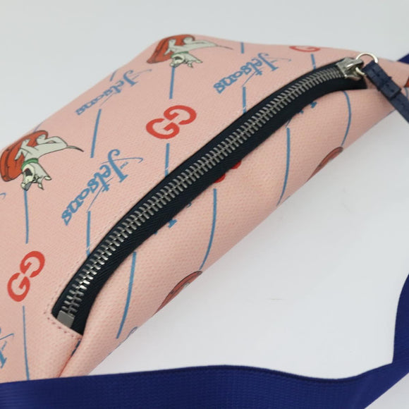 GUCCI THE Jetsons Children's Body Bag PVC Pink 502095 Auth bs26794