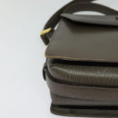 VALENTINO Shoulder Bag Leather Brown Gold Auth bs26800-8