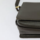 VALENTINO Shoulder Bag Leather Brown Gold Auth bs26800-16