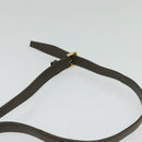 VALENTINO Shoulder Bag Leather Brown Gold Auth bs26800-14