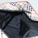 BURBERRY Nova Check Blue Label Tote Bag Nylon Red Auth bs26810-19