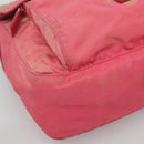 PRADA Shoulder Bag Nylon Pink Silver Auth bs26811-16