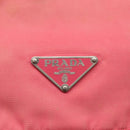 PRADA Shoulder Bag Nylon Pink Silver Auth bs26811-19