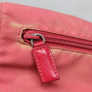 PRADA Shoulder Bag Nylon Pink Silver Auth bs26811-20