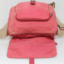 PRADA Shoulder Bag Nylon Pink Silver Auth bs26811-9
