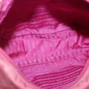 PRADA Shoulder Bag Nylon Pink Silver Auth bs26811-10