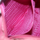 PRADA Shoulder Bag Nylon Pink Silver Auth bs26811-24