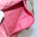 PRADA Shoulder Bag Nylon Pink Silver Auth bs26811-11