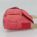 PRADA Shoulder Bag Nylon Pink Silver Auth bs26811-4
