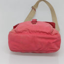 PRADA Shoulder Bag Nylon Pink Silver Auth bs26811-5