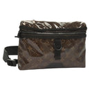 LOUIS VUITTON Monogram Glaze Messenger PM Bag Brown Black M43895 LV Auth bs26815-1