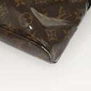 LOUIS VUITTON Monogram Glaze Messenger PM Bag Brown Black M43895 LV Auth bs26815-16