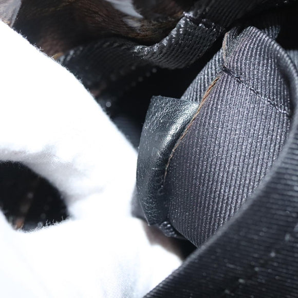 LOUIS VUITTON Monogram Glaze Messenger PM Bag Brown Black M43895 LV Auth bs26815