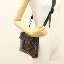 LOUIS VUITTON Monogram Glaze Messenger PM Bag Brown Black M43895 LV Auth bs26815-23