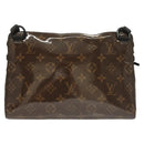 LOUIS VUITTON Monogram Glaze Messenger PM Bag Brown Black M43895 LV Auth bs26815-2