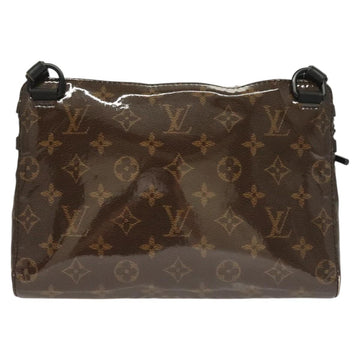 LOUIS VUITTON Monogram Glaze Messenger PM Bag Brown Black M43895 LV Auth bs26815 - 0