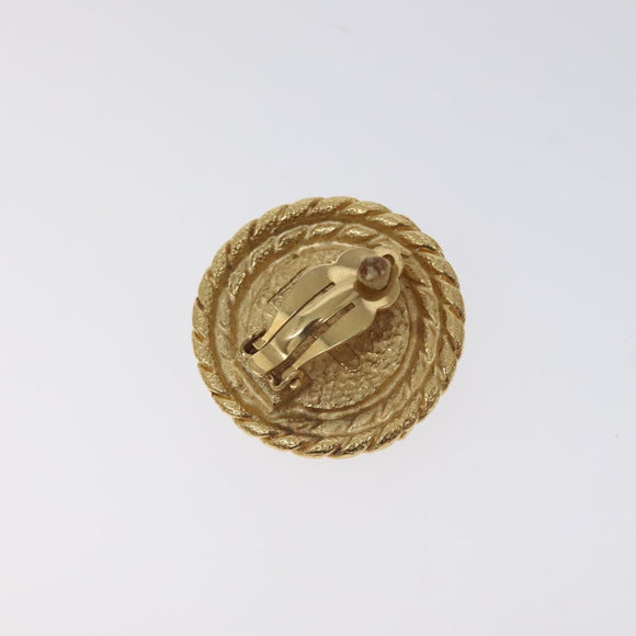 BALENCIAGA Earring Metal Gold Auth bs26822