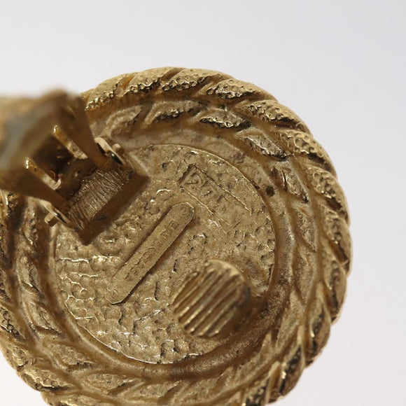 BALENCIAGA Earring Metal Gold Auth bs26822