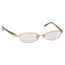 TIFFANY&Co. Glasses Plastic Gold Auth bs26823-1