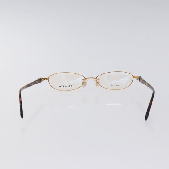 TIFFANY&Co. Glasses Plastic Gold Auth bs26823
