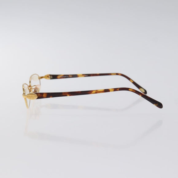 TIFFANY&Co. Glasses Plastic Gold Auth bs26823