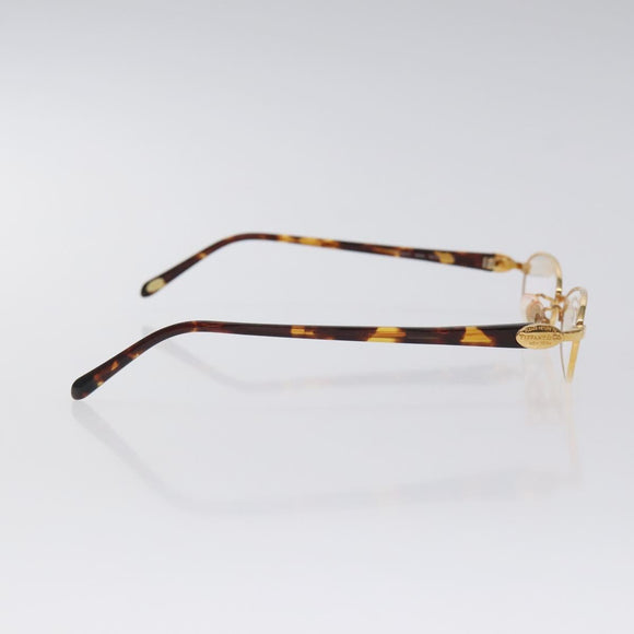 TIFFANY&Co. Glasses Plastic Gold Auth bs26823