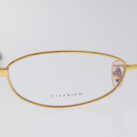 TIFFANY&Co. Glasses Plastic Gold Auth bs26823