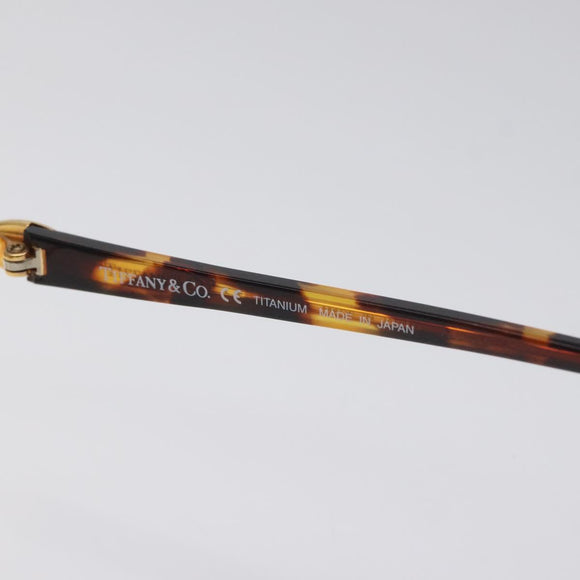 TIFFANY&Co. Glasses Plastic Gold Auth bs26823