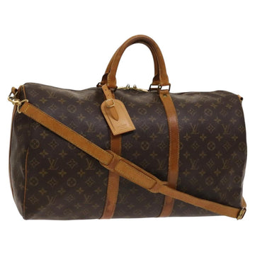 LOUIS VUITTON Monogram Keepall Bandouliere 50 Boston Bag M41416 LV Auth bs26829