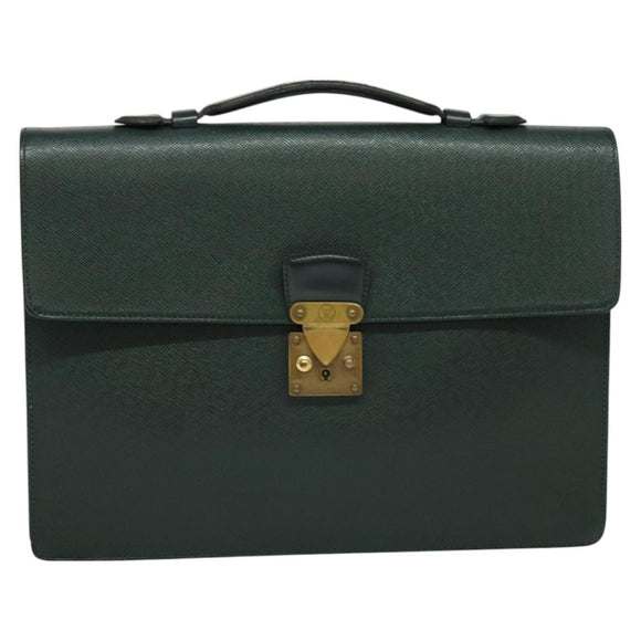LOUIS VUITTON Taiga Serviette Kourad Business Bag Epicea M30074 LV Auth bs26833