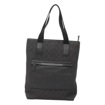 GUCCI GG Canvas Tote Bag Outlet Black Silver 180450 Auth bs26838 - 0