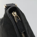 GUCCI GG Canvas Abbey Shoulder Bag Black Gold 131326 Auth bs26839-10