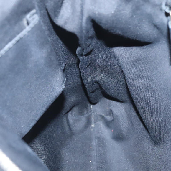 GUCCI GG Canvas Abbey Shoulder Bag Black Gold 131326 Auth bs26839