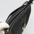 GUCCI GG Canvas Abbey Shoulder Bag Black Gold 131326 Auth bs26839-6