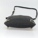 GUCCI GG Canvas Abbey Shoulder Bag Black Gold 131326 Auth bs26839-5